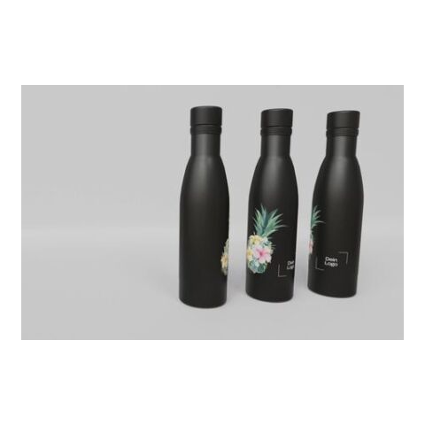 *Spring-Design* Vasa Flasche Schwarz | Ananas | Digitaldruck