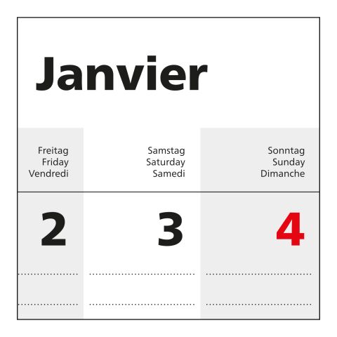 1-Monatskalender Einblatt Solo 1 EXPRESS Hellgrau | 300 × 490 mm | ohne Werbeanbringung