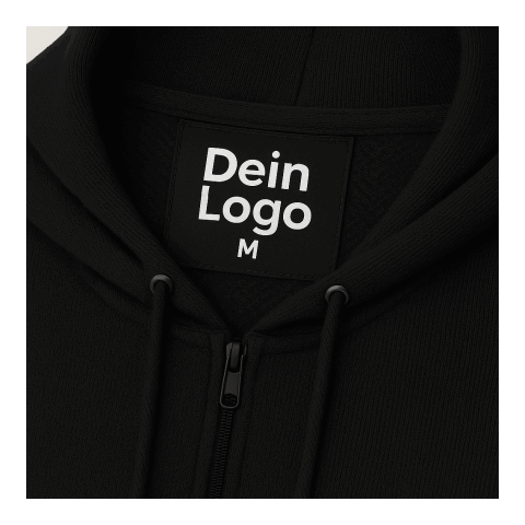 Zip Hoodie Basic Tone Schwarz | L | ohne Werbeanbringung | ohne Werbeanbringung | ohne Werbeanbringung | Schwarz | Schwarz | Schwarz