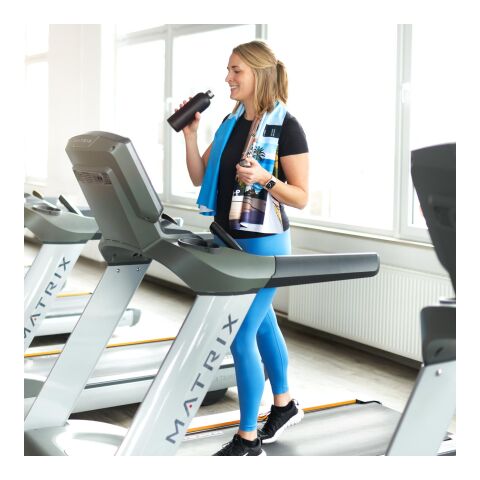 ActiveTowel® Sports Microfaser Sporthandtuch mit individuellem Schuber, All-Inclusive-Paket ohne Werbeanbringung | 100 x 40 cm