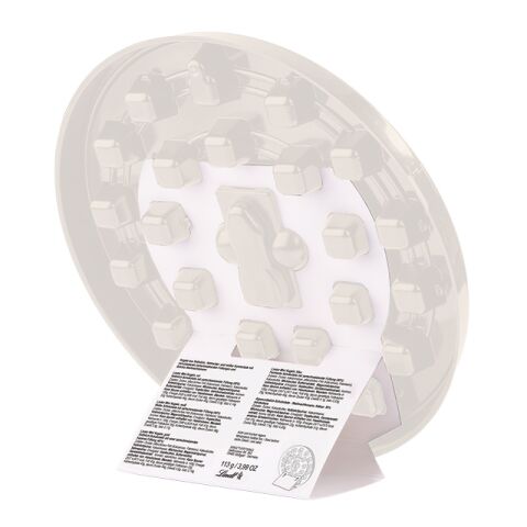 Adventskalender rund Lindt weiß | ohne Werbeanbringung