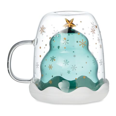 Becher Borosilikatglas grün | ohne Werbeanbringung | Nicht verfügbar | Nicht verfügbar