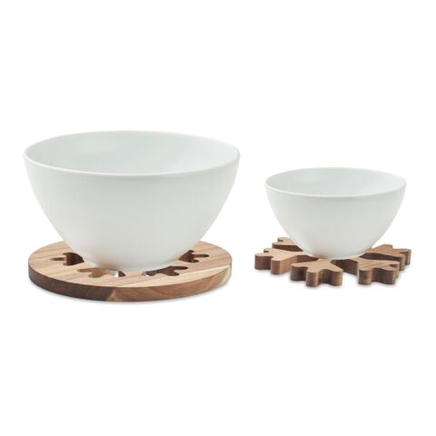 Topfuntersetzer Akazienholz holzfarben | ohne Werbeanbringung | Nicht verfügbar | Nicht verfügbar