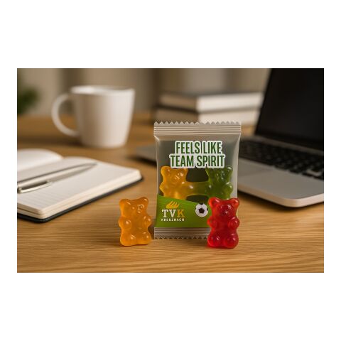 Team Gummibärchen weiß | ohne Werbeanbringung | Recyclingfähiges Papier