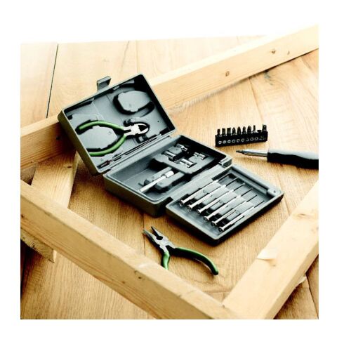 Werkzeugkoffer, 25-teilig silber | ohne Werbeanbringung | Nicht verfügbar | Nicht verfügbar | Nicht verfügbar