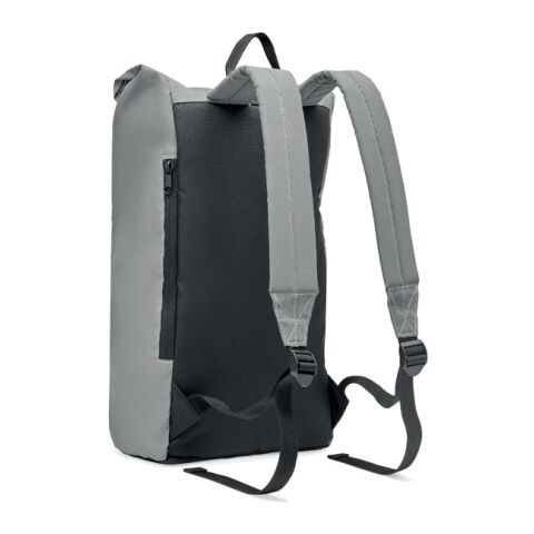 Reflektierender Rucksack mattsilber | ohne Werbeanbringung | Nicht verfügbar | Nicht verfügbar
