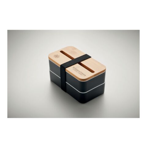 Lunchbox recyceltes PP schwarz | ohne Werbeanbringung | Nicht verfügbar | Nicht verfügbar | Nicht verfügbar