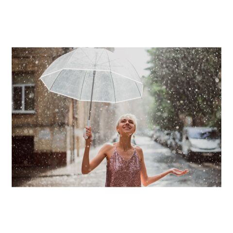 30" Regenschirm weiß