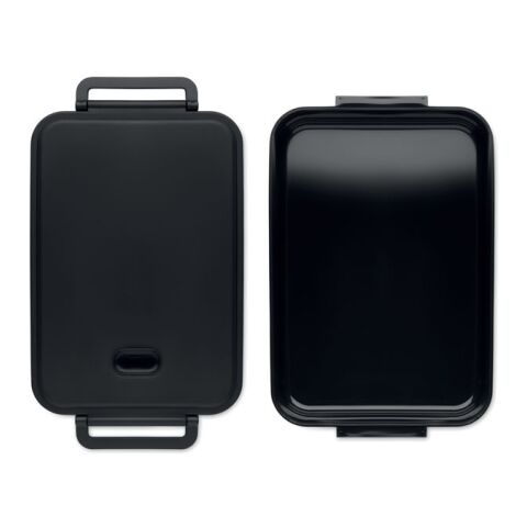 Lunchbox recyceltes PP 2200 ml schwarz | ohne Werbeanbringung | Nicht verfügbar | Nicht verfügbar | Nicht verfügbar