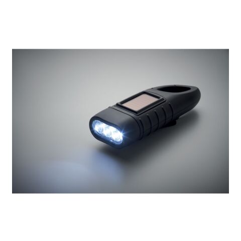 Solar-Dynamo-Taschenlampe schwarz | ohne Werbeanbringung | Nicht verfügbar | Nicht verfügbar