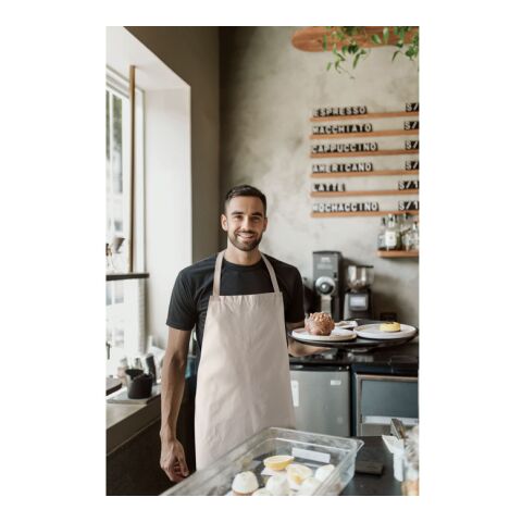 Küchenschürze recy. Baumwolle beige | ohne Werbeanbringung | Nicht verfügbar | Nicht verfügbar | Nicht verfügbar