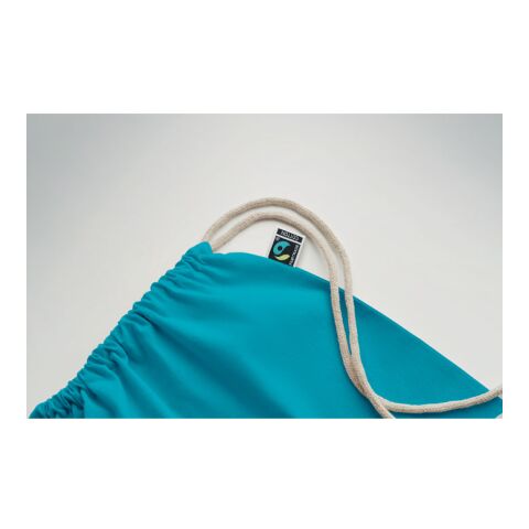 Kordelzugbeutel Fairtrade 180g türkis