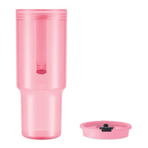 Trinkbecher RPET 1200ml transparent pink | ohne Werbeanbringung | Nicht verfügbar | Nicht verfügbar