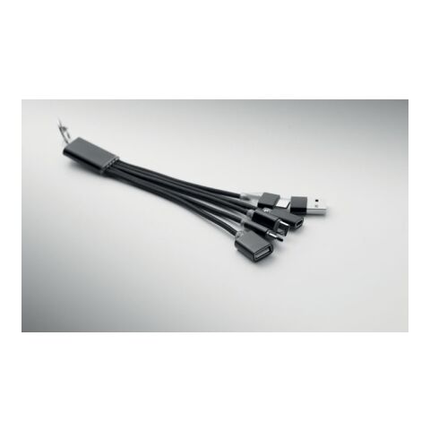 3in1 Ladekabel schwarz