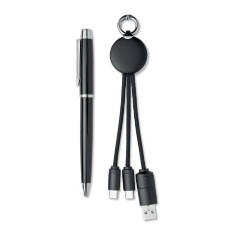 Geschenkset 2-teilig schwarz