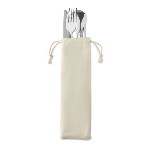 Besteck-Set Edelstahl beige | ohne Werbeanbringung | Nicht verfügbar | Nicht verfügbar | Nicht verfügbar