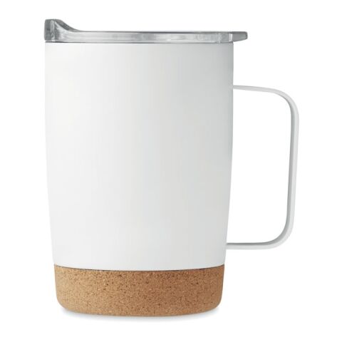 Doppelwandiger Becher 300ml mit Korkboden weiß | ohne Werbeanbringung | Nicht verfügbar | Nicht verfügbar