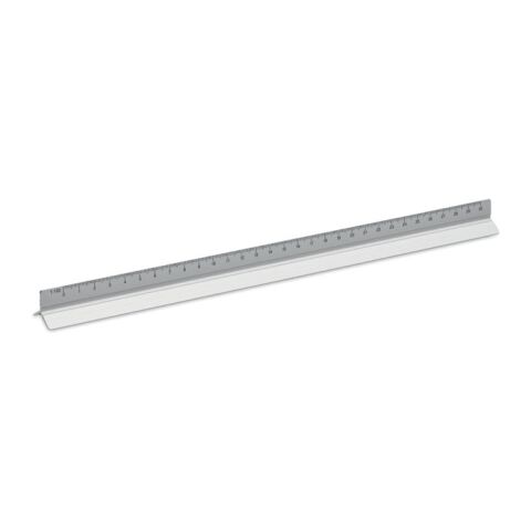 Dreikantlineal Aluminium 30cm mattsilber | ohne Werbeanbringung | Nicht verfügbar | Nicht verfügbar