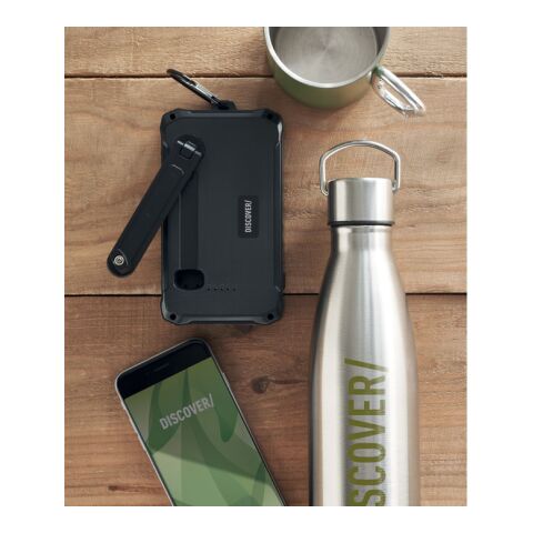 Solar-Dynamo-Ladegerät schwarz | ohne Werbeanbringung | Nicht verfügbar | Nicht verfügbar | Nicht verfügbar