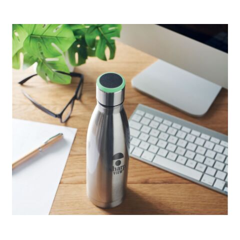 Doppelwandige Flasche 500 ml mit Trinkerinnerung mattsilber | ohne Werbeanbringung | Nicht verfügbar | Nicht verfügbar | Nicht verfügbar