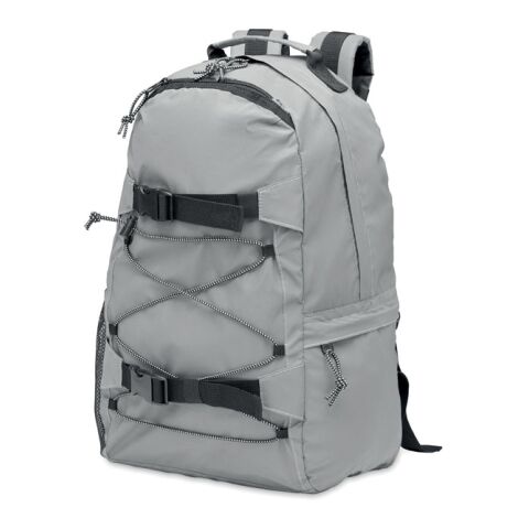 Reflektierender Rucksack 190T mit Schnürung mattsilber | ohne Werbeanbringung | Nicht verfügbar | Nicht verfügbar