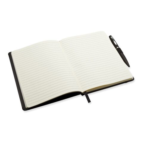 DIN A5 Notizbuch mit Stift schwarz | ohne Werbeanbringung | Nicht verfügbar | Nicht verfügbar