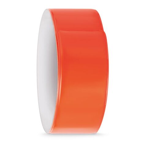 Snap-Reflektorband aus PVC orange | ohne Werbeanbringung | Nicht verfügbar | Nicht verfügbar