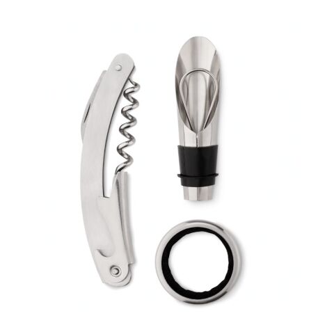 Wein-Set Flasche schwarz | ohne Werbeanbringung | Nicht verfügbar | Nicht verfügbar