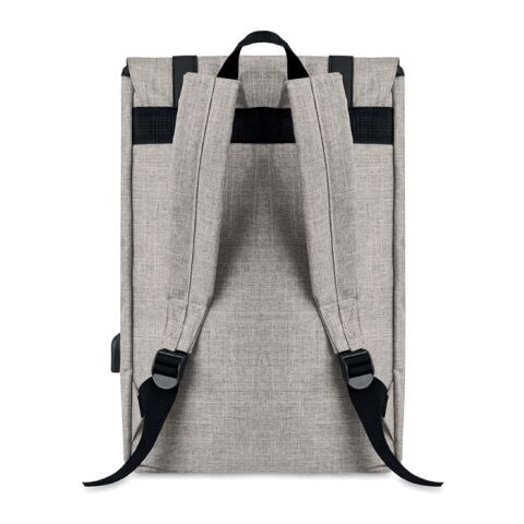 Rucksack mit USB-Ladekabel grau | ohne Werbeanbringung | Nicht verfügbar | Nicht verfügbar | Nicht verfügbar