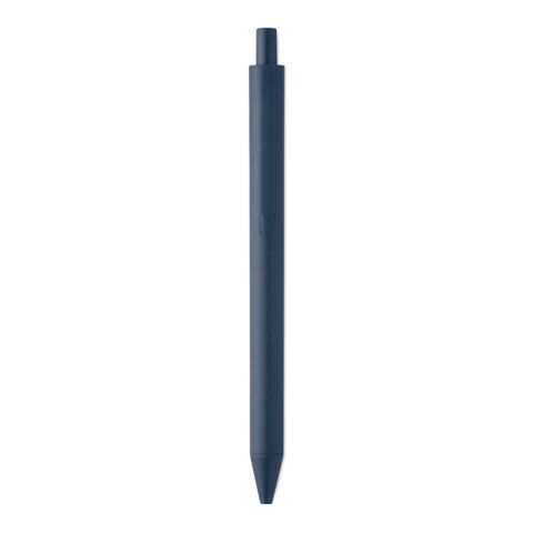 Druckkugelschreiber aus Weizenstrohhalm marineblau
