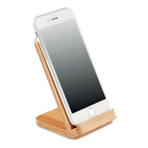 Induktive Ladestation Bambus wire &amp; stand holzfarben | ohne Werbeanbringung | Nicht verfügbar | Nicht verfügbar