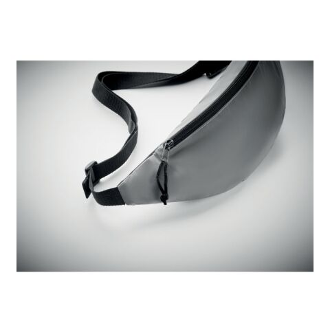 Reflektierende Gürteltasche mattsilber | ohne Werbeanbringung | Nicht verfügbar | Nicht verfügbar