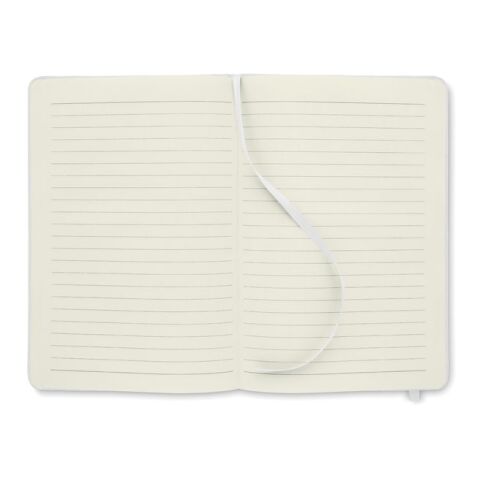 DIN A5 Notizbuch 600D RPET weiß | ohne Werbeanbringung | Nicht verfügbar | Nicht verfügbar | Nicht verfügbar