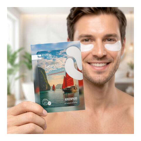 Augenpads "Hyaluron-Koffein" Druck auf die Kartonverpackung