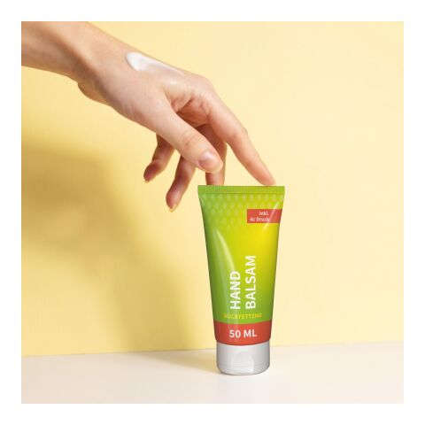 50 ml Tube - Handbalsam "Ingwer-Limette" Weiß | ohne Werbeanbringung