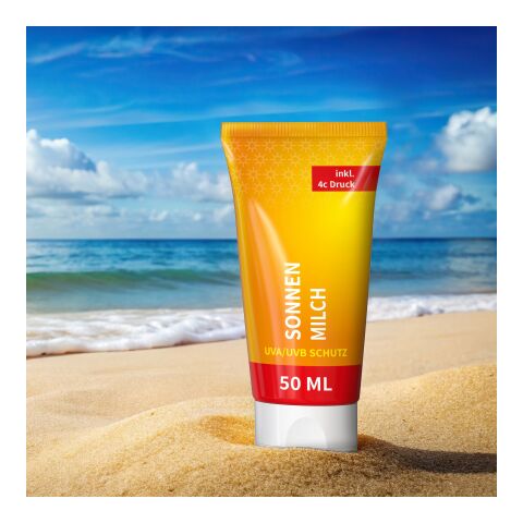 50 ml Tube - Sonnenmilch LSF 50 (sensitiv) Weiß | ohne Werbeanbringung