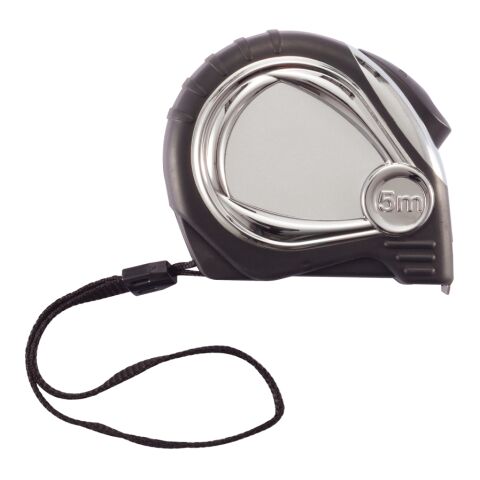 5m/19mm Verchromtes Auto Stopp Maßband schwarz | ohne Werbeanbringung | Nicht verfügbar | Nicht verfügbar