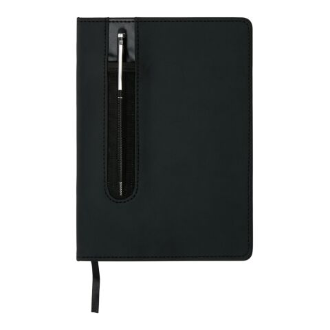 Basic Hardcover PU A5 Notizbuch mit Stylus-Stift schwarz | ohne Werbeanbringung | Nicht verfügbar | Nicht verfügbar | Nicht verfügbar