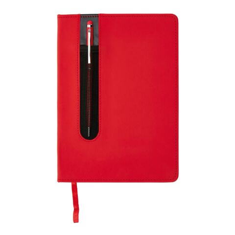 Basic Hardcover PU A5 Notizbuch mit Stylus-Stift rot | ohne Werbeanbringung | Nicht verfügbar | Nicht verfügbar | Nicht verfügbar