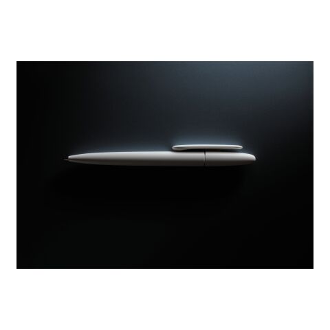 Prodir DS5 Drehkugelschreiber matt weiß | Schwarz | ohne Werbeanbringung | ohne Werbeanbringung | Metall satiniert