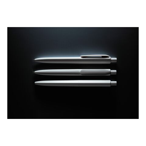 Prodir DS8 Druckkugelschreiber poliert weiß | Schwarz | ohne Werbeanbringung | ohne Werbeanbringung