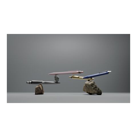 Prodir QS20 Druckkugelschreiber Stone mit Metallclip weiß-silber | Blau | ohne Werbeanbringung