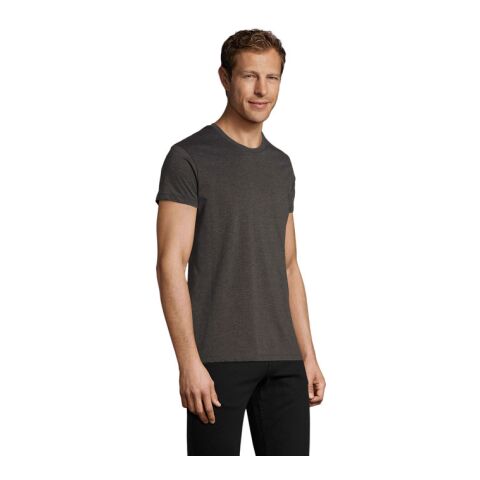 REGENT F HERRENT-SHIRT 150g koks melange | L | 1-farbiger Siebdruck | Rückseite | 280 mm x 420 mm | Nicht verfügbar