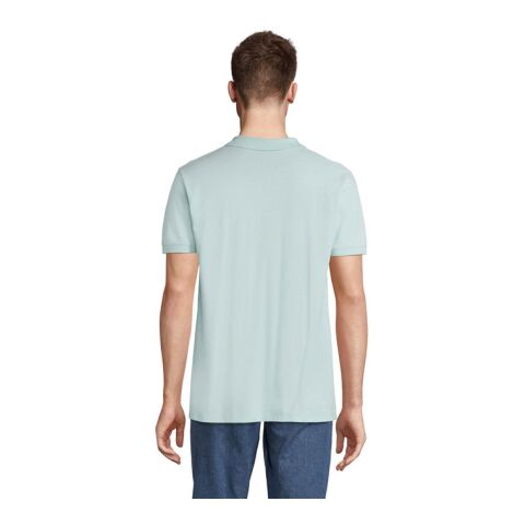 PLANET MEN Polo 170g arktischblau | S | 1-farbiger Siebdruck | Rückseite | 270 mm x 270 mm | Nicht verfügbar