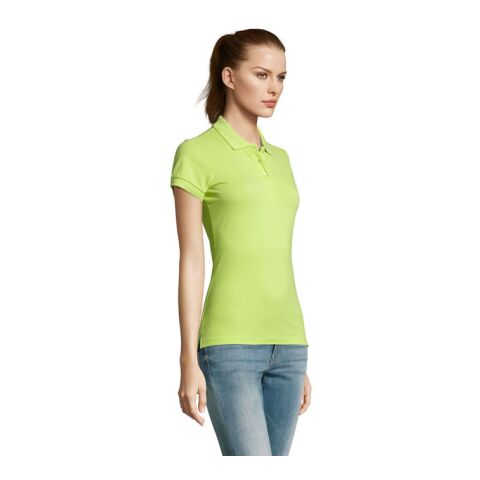 PASSION DAMEN POLO 170g apfelgrün | M | 1-farbiger Siebdruck | Vorderseite | 200 mm x 200 mm | Nicht verfügbar