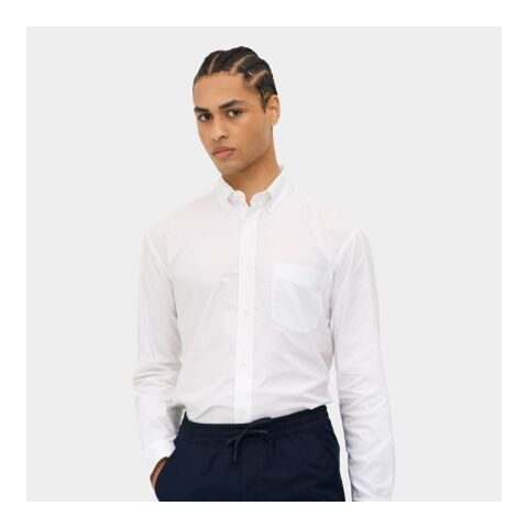 Boston Herren-Oxfordhemd weiß | L