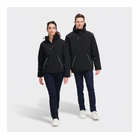 Rock Herren-Winter-Softshelljacke schwarz | L