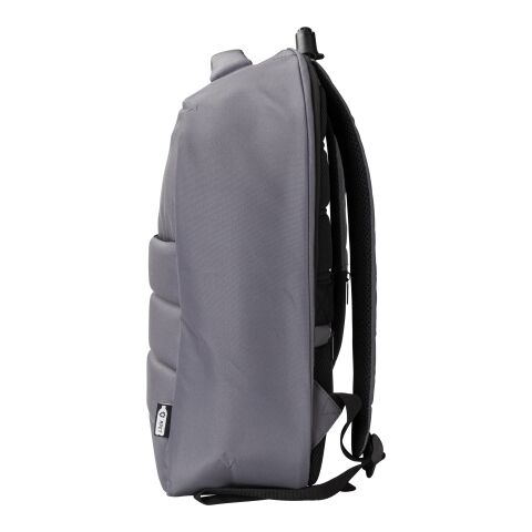 RPET-Polyester (300D) Anti-Diebstahl-Laptop-Rucksack Calliope Grau | ohne Werbeanbringung | Nicht verfügbar | Nicht verfügbar