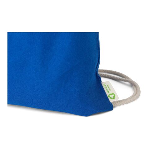 Kordelzugtasche aus recycelter Baumwolle Joy Blau | ohne Werbeanbringung | Nicht verfügbar | Nicht verfügbar