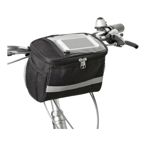 Fahrradlenker-Kühltasche &#039;Outdoor&#039; aus Polyester Schwarz | ohne Werbeanbringung | Nicht verfügbar | Nicht verfügbar